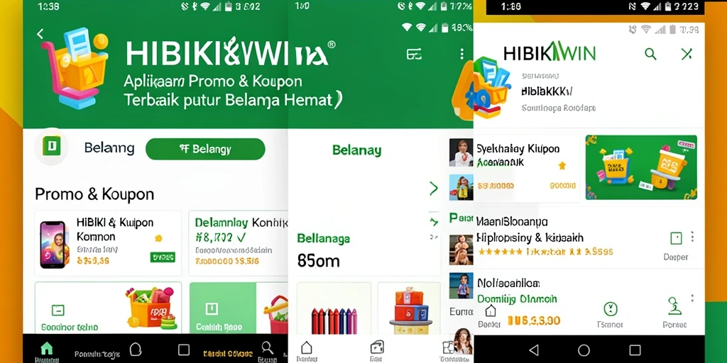 Tampilan antarmuka HIBIKIWIN yang user-friendly dan informatif.