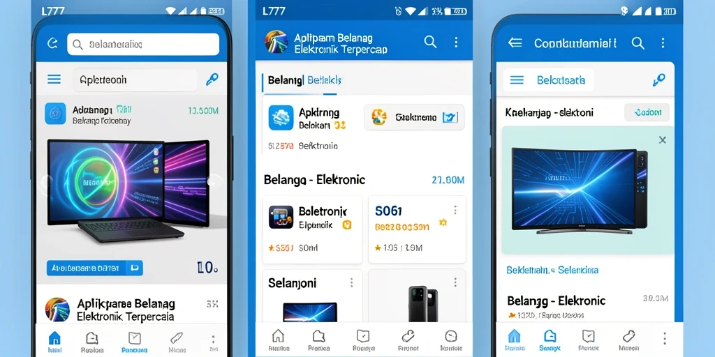 Tampilan antarmuka aplikasi L777 yang modern dan intuitif.