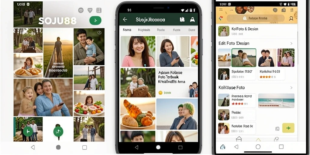 Screenshot SOJU88 menampilkan fitur kolase foto yang menarik dan mudah digunakan.