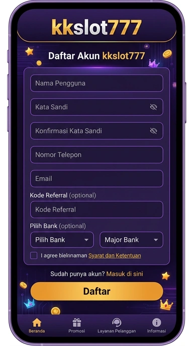 Daftar Akun Baru di kkslot777 Mudah dan Cepat